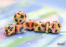 Chessex Festive Mega-hedral Circus/black 7-Die set CHX 22442