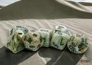 Chessex Marble Mega-hedral Green/dark green 7-Die Set CHX 22409