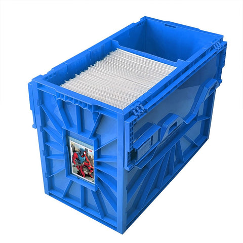 Short Comic Book Bin Blue