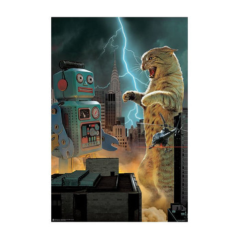 Catzilla Vs Robot
