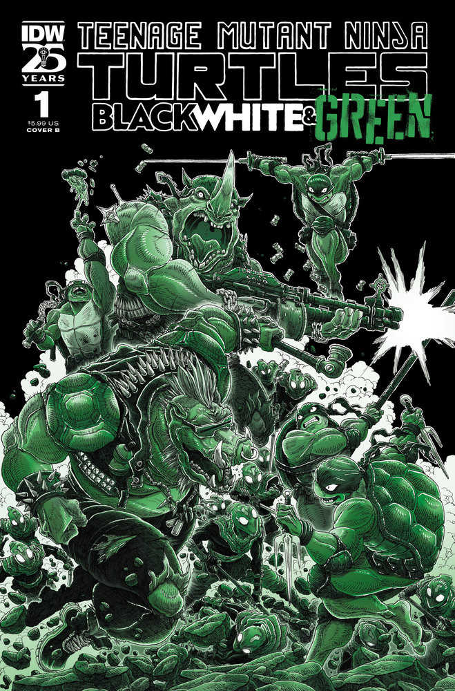 Teenage Mutant Ninja Turtles: Black, White, And Green