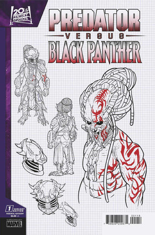 Predator vs. Black Panther #1 Chris Allen Design Variant 1:10 Ratio