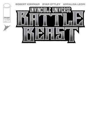 Invincible Universe Battle Beast #1 Cover I Blank Sketch Variant