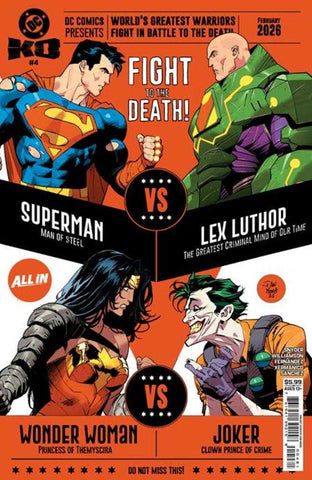 DC K.O. #4 (Of 5) Cover G Dan Mora Bracket Card Stock Variant