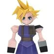 Final Fantasy VII Cloud Strife Polygon Soft Vinyl Figure