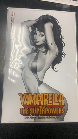 Vampirella vs Superpowers #1 Cover W 7 Copy Foc Variant Edition Sozomaika