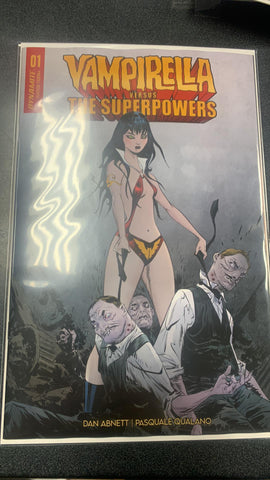 Vampirella vs Superpowers #1 Cover S Foc Lee Original