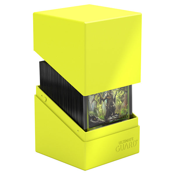 Ultimate Guard: Boulder 100+ Solid Neon Yellow Deck Box