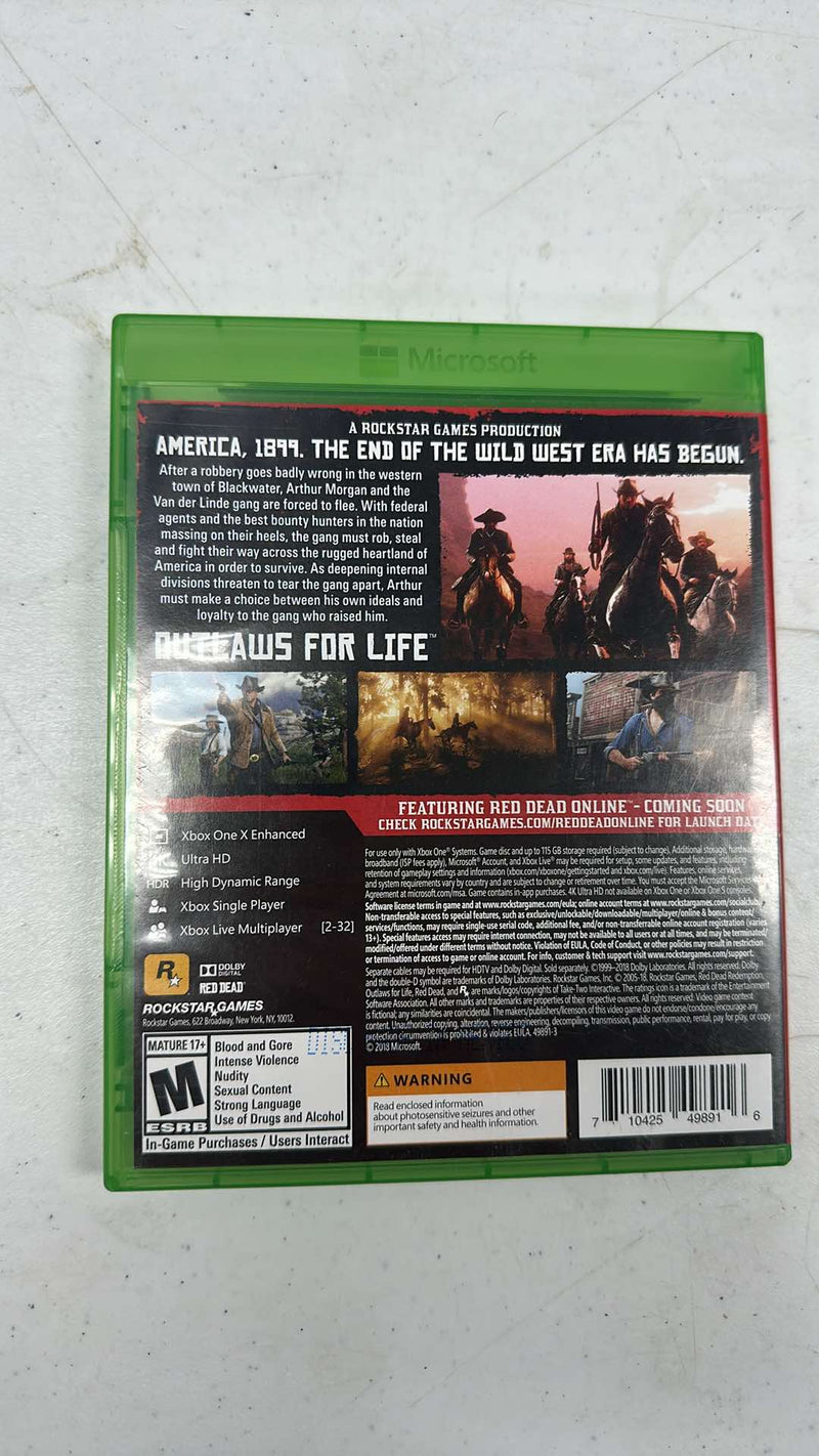 Red Dead Redemption II 2 Xbox One