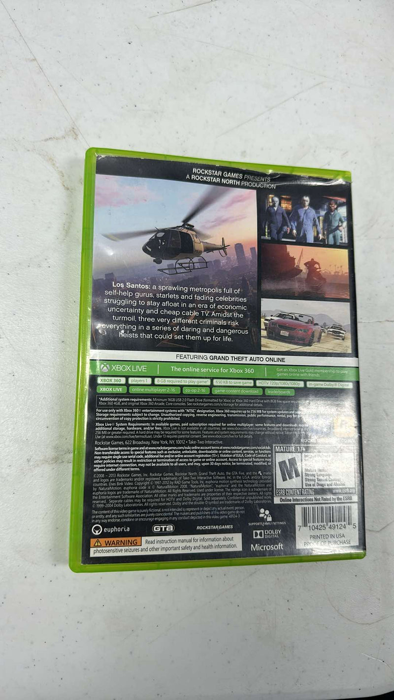GTA V - xbox 360- only disc 1