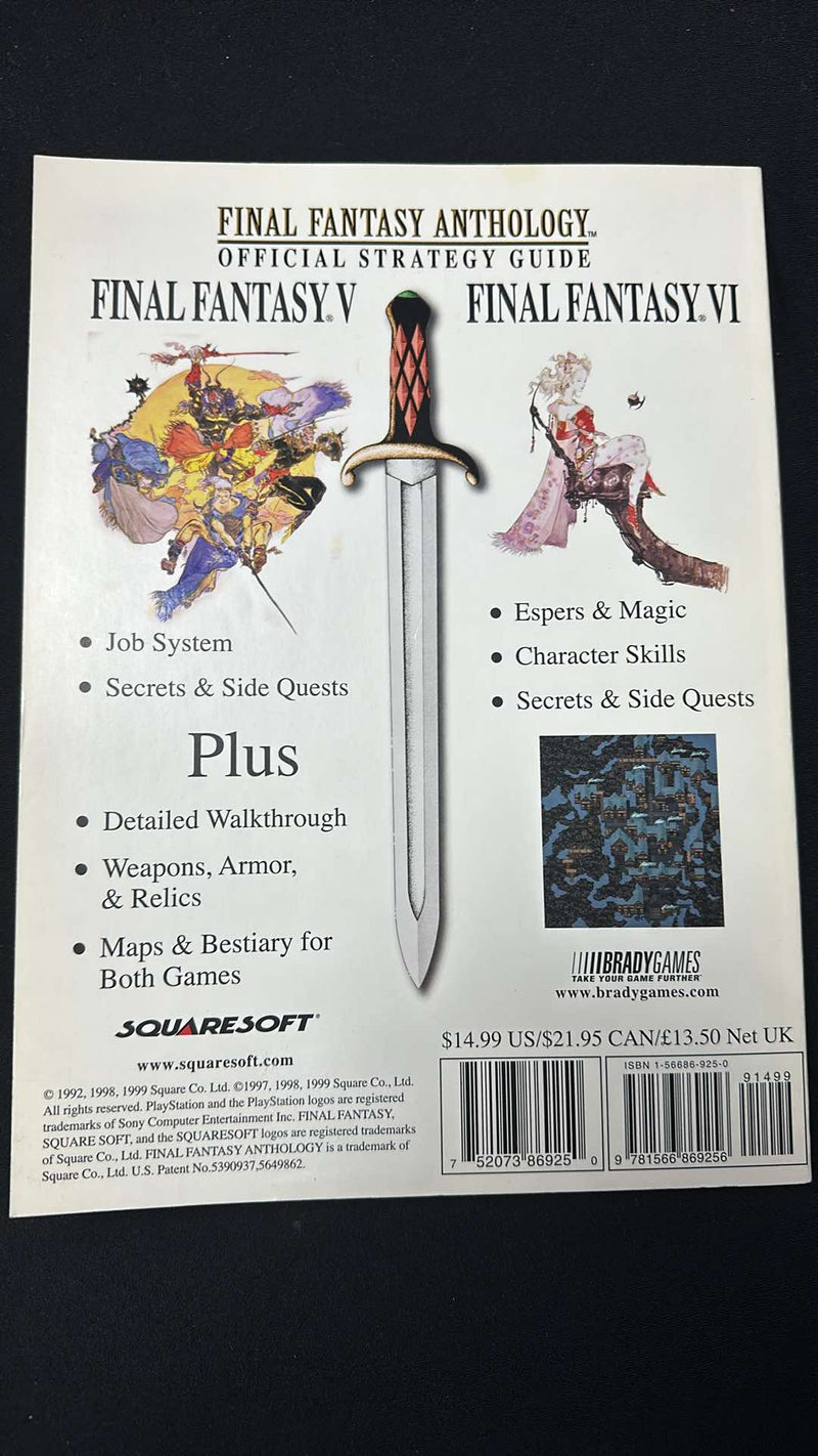 Final Fantasy Anthology Official Walkthrough (Brady Games Strategy Guide 1999)