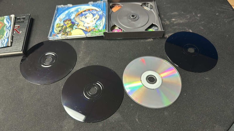 Lunar Silver Star Story Complete Sony Playstation 1 PS1 CIB w/Map and All 4 Discs