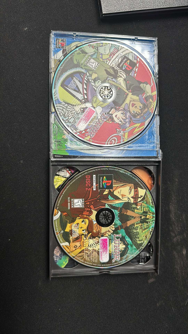 Lunar Silver Star Story Complete Sony Playstation 1 PS1 CIB w/Map and All 4 Discs