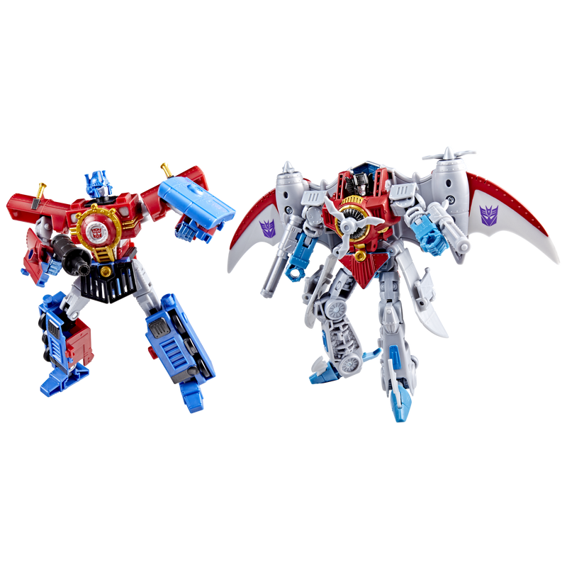 Transformers Timelines Hearts of Steel Comic Edition Optimus Prime and Starscream