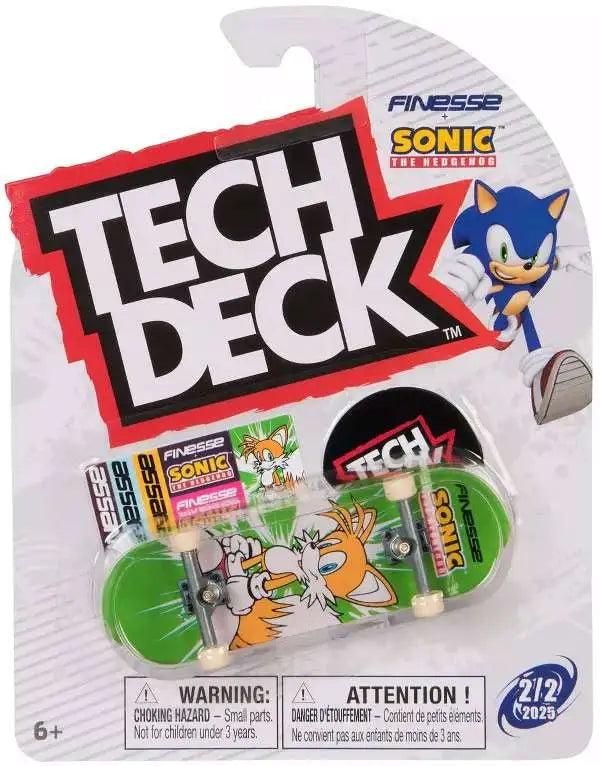 Tech Deck Sonic the Hedgehog Tails Mini Skateboard [Finesse]
