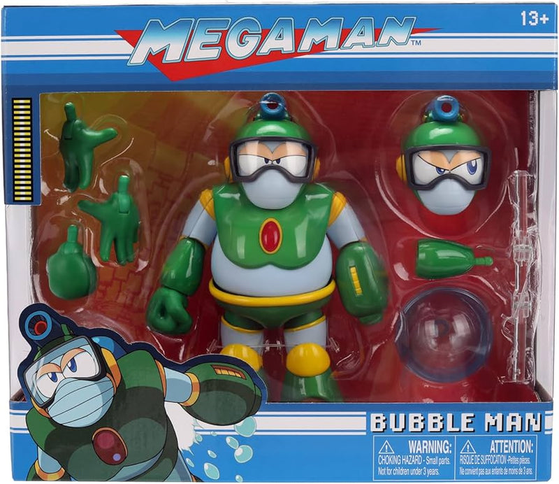 Bubble Man 5" Figure (Deluxe Version) with Accessories and Alternate Head and Hands