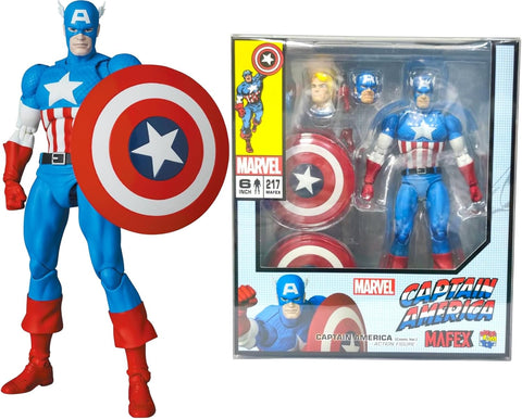 MEDICOM Toy MAFEX Captain-America(Comic Ver.) Action Figure.