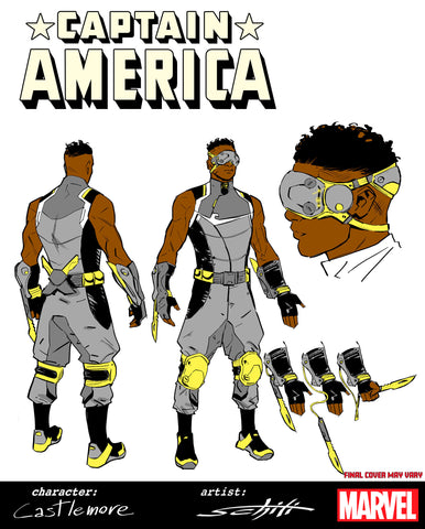 Captain America #7 Valerio Schiti Design Variant