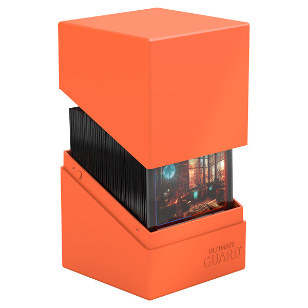 Ultimate Guard: Boulder 100+ Solid Neon Orange Deck Box