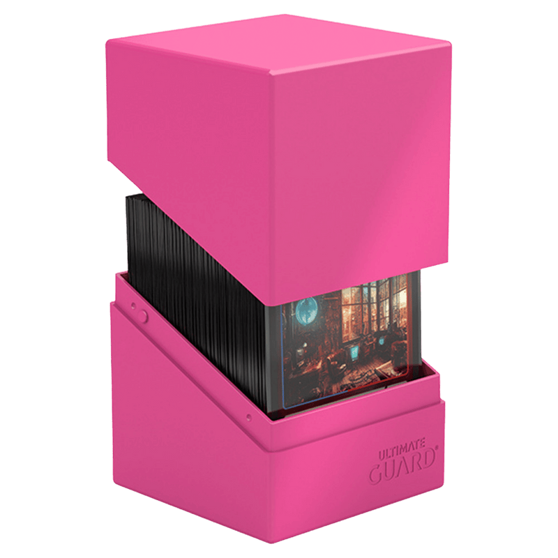 Ultimate Guard: Boulder 100+ Solid Neon Pink Deck Box