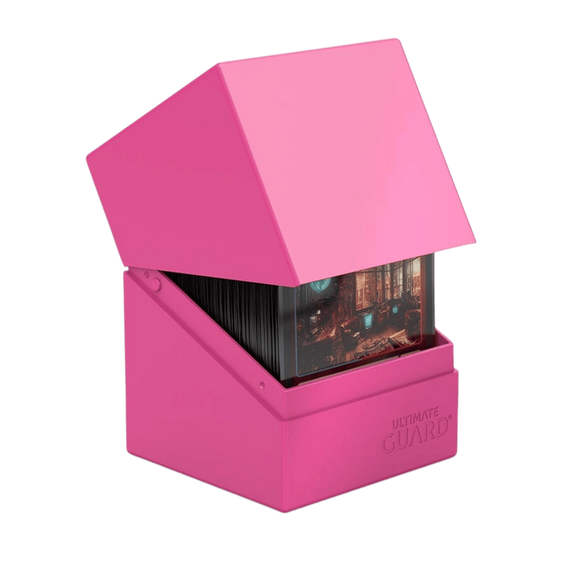 Ultimate Guard: Boulder 100+ Solid Neon Pink Deck Box