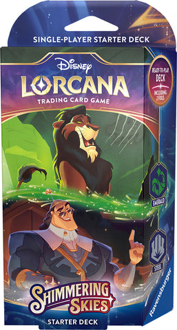 Disney Lorcana: Shimmering Skies Starter Deck (Emerald & Steel)