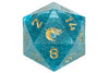 Old School Sharp Edged 22mm D20: Liquid Infused - Azure Fury