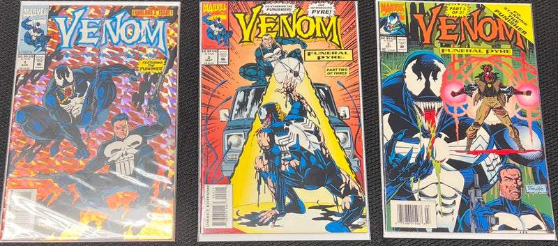 Marvel Comics Venom: Funeral Pyre (1993) FULL SERIES