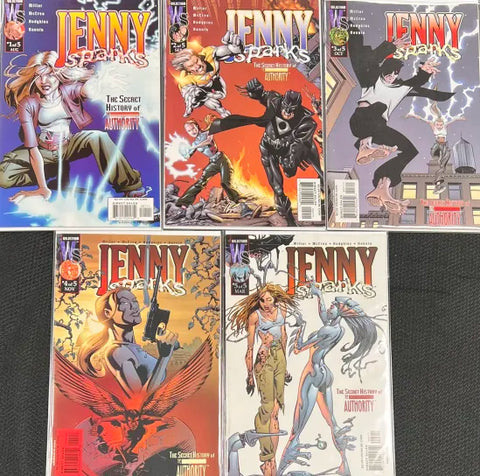 Jenny Sparks: The Secret History of The Authority 1-5 (Wildstorm 2000) FULL SERIES