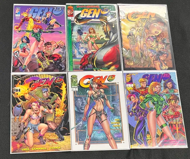 Gen 13 1-6 Comic Lot (1995)