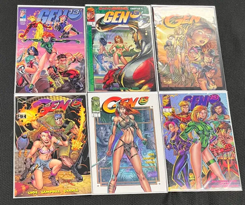 Gen 13 1-6 Comic Lot (1995)