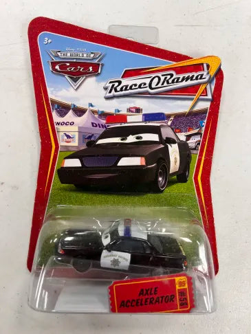 Disney Pixar Cars Race O Rama Axle Accelerator Police Cop Highway Patrol Car