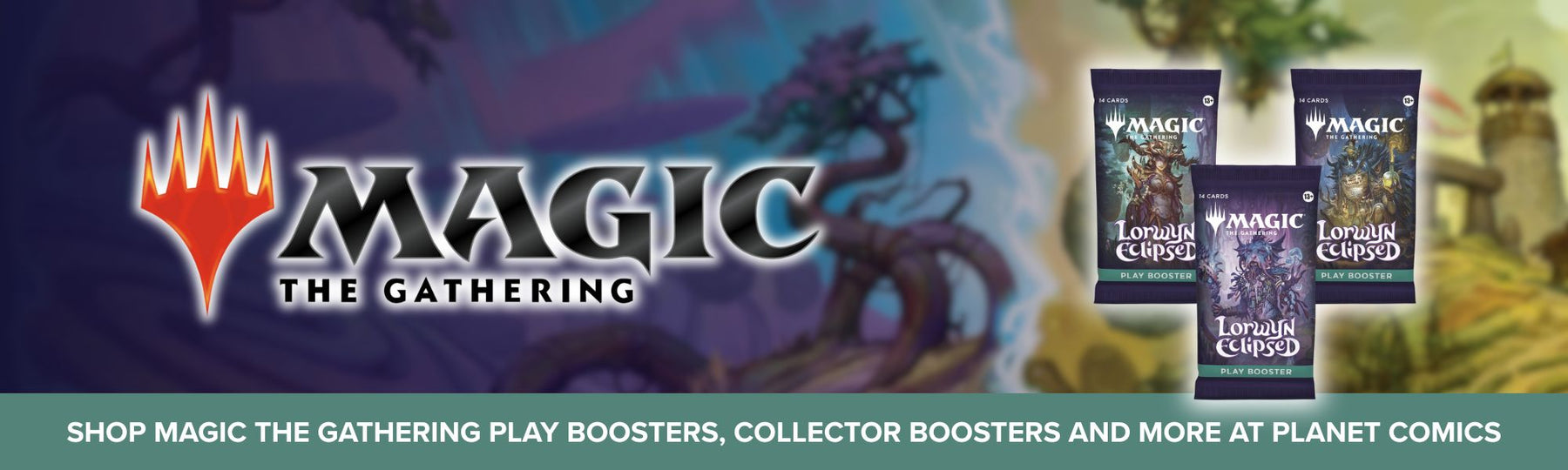 shop magic the gathering, lorwyn eclipsed and more trading card games at Planet Comics in Anderson, South Carolina.