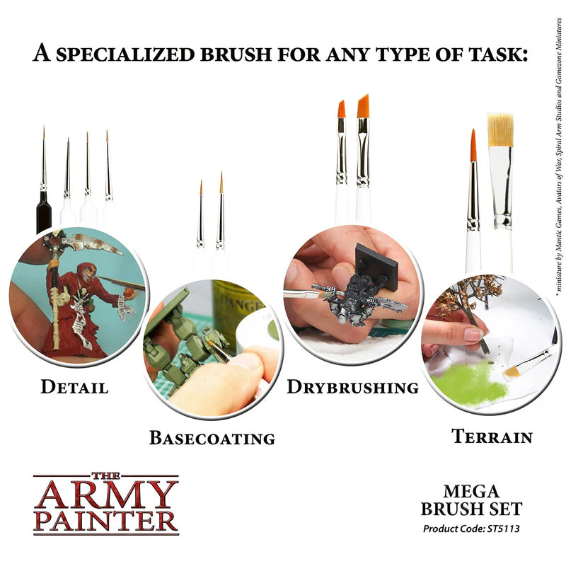 Army Painter Wargames Mega Brush Set