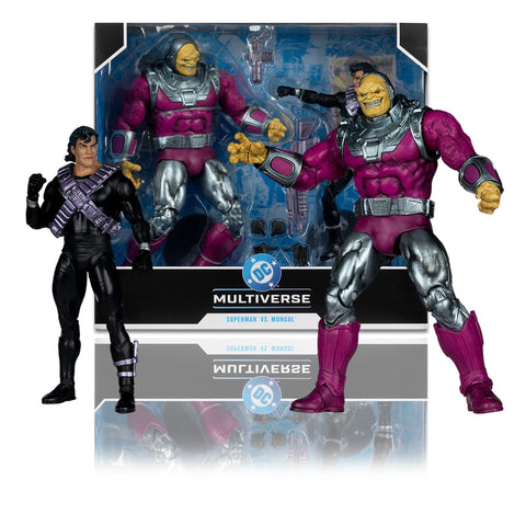 DC Multiverse - Return of Superman - Superman vs Mongul 7" Action Figure and Mega Figure 2-Pack