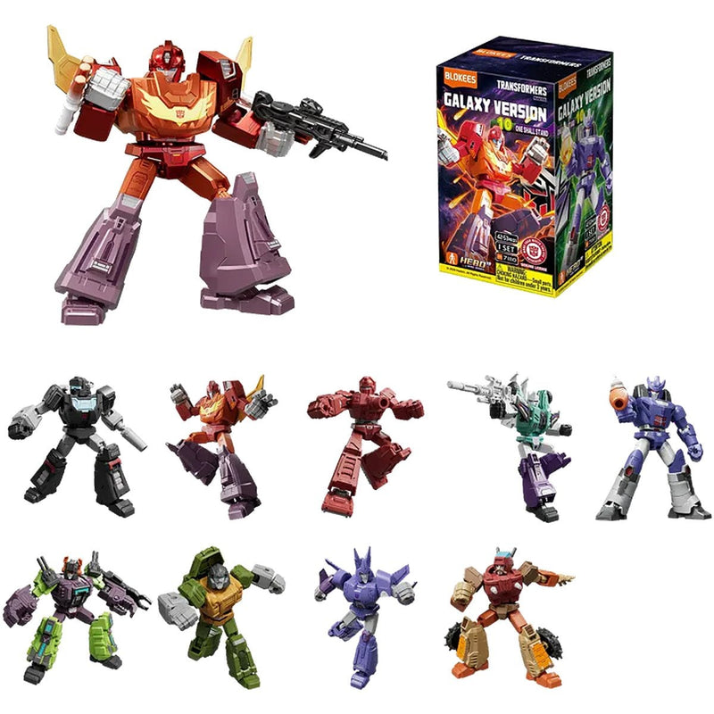 Transformers Galaxy Version 10 Transformers: The Movie 3 Sixshot Blokees Blind Box Model Kit Case of 9