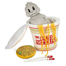 NECA Nissin x Godzilla 10" Interactive Plush Godzilla in Cup Noodles Plush
