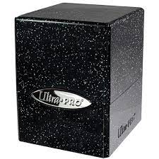 Satin Cube Deck Box Black