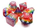Copy of Old School 7 Piece DnD RPG Dice Set: Animal Kingdom - Teddy Bears & Rainbows