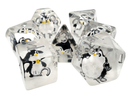 Old School 7 Piece DnD RPG Dice Set: Animal Kingdom - Penguin