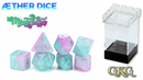 Mintgenta 7 set of dice