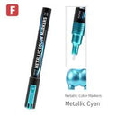 DSPIAE Super Metallic Color Markers - Metallic Cyan