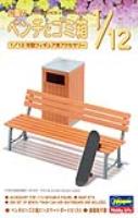 Hasegawa Park Bench & Trash Can