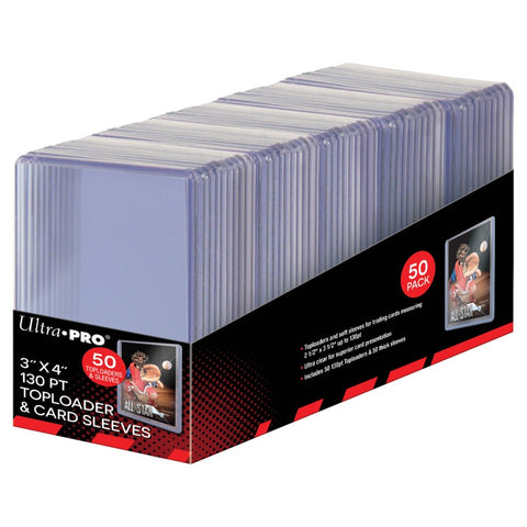 Toploader: 3x4 130PT Super Thick (50)