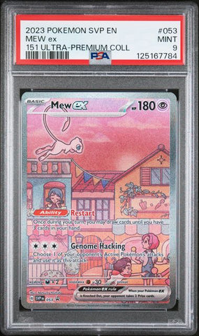 2023 POKEMON SVP EN-SV BLACK STAR PROMO #053 MEW ex 151 ULTRA-PREMIUM COLL PSA 9