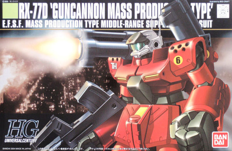 Bandai HGUC 044 Gundam RX-77D GUNCANNON 1/144 Scale Kit