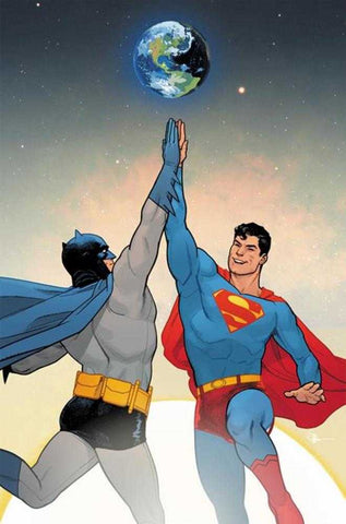 Batman Superman Worlds Finest #1 Cover H 1 in 50 Evan Doc Shaner High Five Card Stock Variant