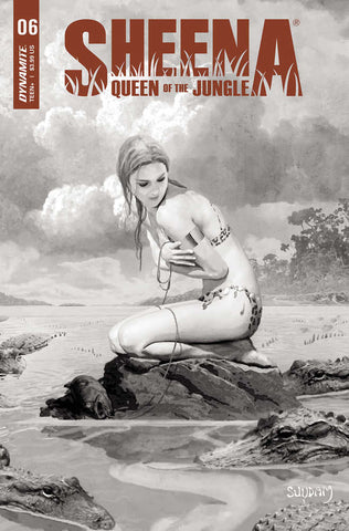 Sheena Queen Jungle #6 Cover I 30 Copy Variant Edition Suydam Black & White