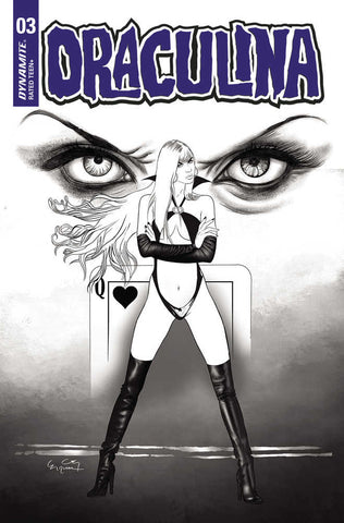 Draculina #3 Cover Q 7 Copy Foc Variant Edition Gunduz Black & White