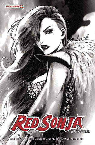Red Sonja (2021) #8 Cover P 7 Copy Foc Variant Edition Sozomaika Black & White